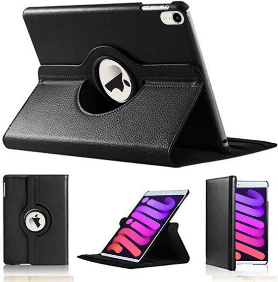 iPad Mini 6/7 Hoesjes – 360° draaibaar – Multi-Stand Standfunctie – Lichtroze-Tablethoesjes-Ilumina Benelux