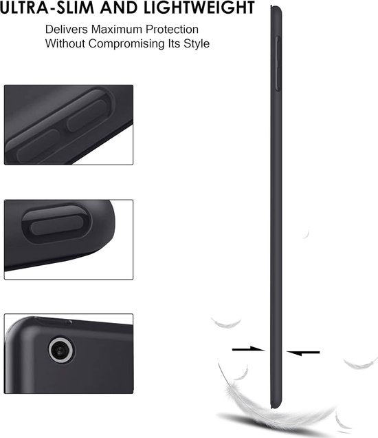 iPad Pro 10.5 (2017) & iPad Air 3 10.5 (2019) – Ultraslank Tri-Fold Smart Cover – Standfunctie – Zwart-Tablethoesjes-Ilumina Benelux