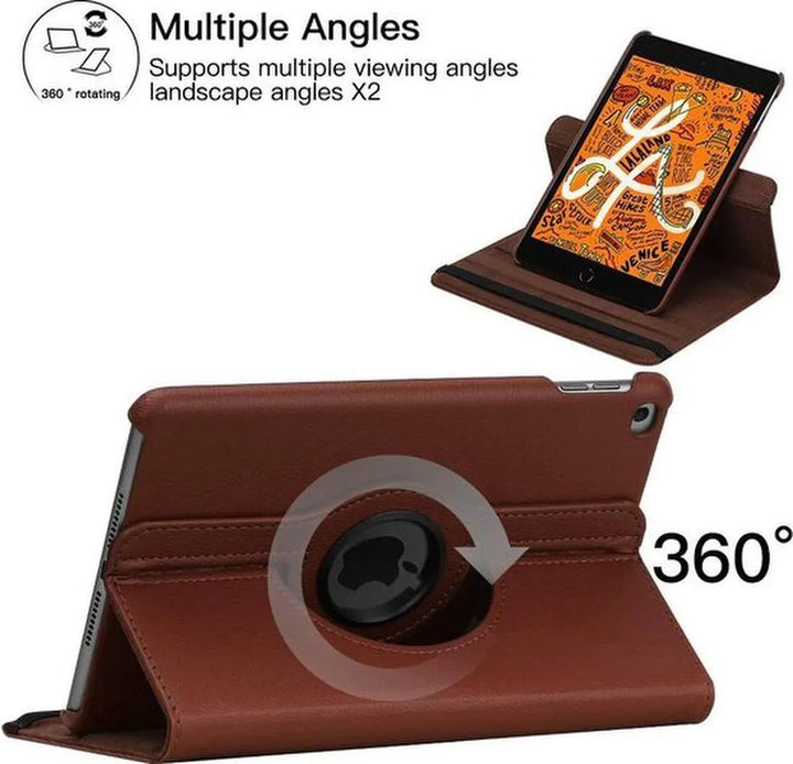 iPad Pro 10.5 2017 & iPad Air 3 2019 Hoesjes – 360° draaibaar – Multi-stand – Bruin-Tablethoesjes-Ilumina Benelux