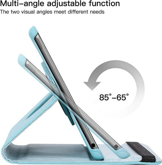 iPad Pro 10.5 2017 & iPad Air 3 2019 Hoesjes – 360° draaibaar multi-stand – Lichtblauw-Tablethoesjes-Ilumina Benelux