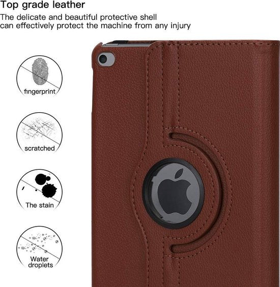 iPad Pro 10.5 Hoesjes – 360° draaibaar – Multi-stand Standfunctie – Incl. Styluspen – Bruin-Tablethoesjes-Ilumina Benelux