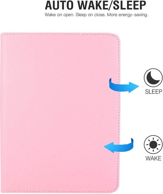 iPad Pro 11 (2020/2021/2022) Hoesjes – 360° draaibaar – Multi-stand Standfunctie – Lichtroze-Tablethoesjes-Ilumina Benelux