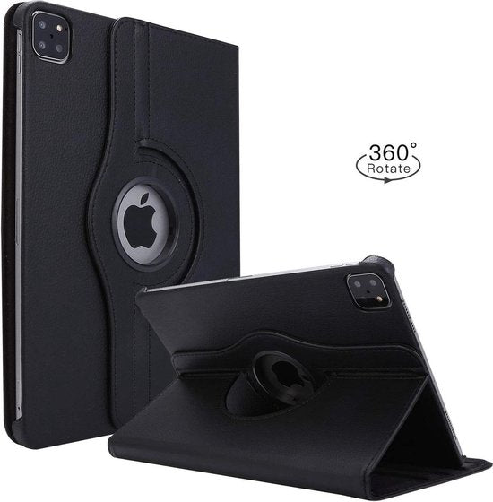 iPad Pro 11 (2020/2021/2022) Hoesjes – 360° draaibaar – Multi-stand Standfunctie – Zwart-Tablethoesjes-Ilumina Benelux