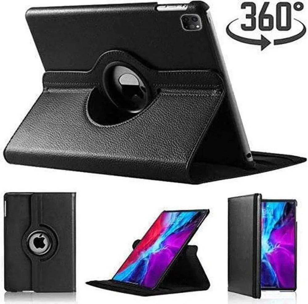 iPad Pro 11 (2020/2021/2022) Hoesjes – 360° draaibaar – Multi-stand Standfunctie – Zwart-Tablethoesjes-Ilumina Benelux