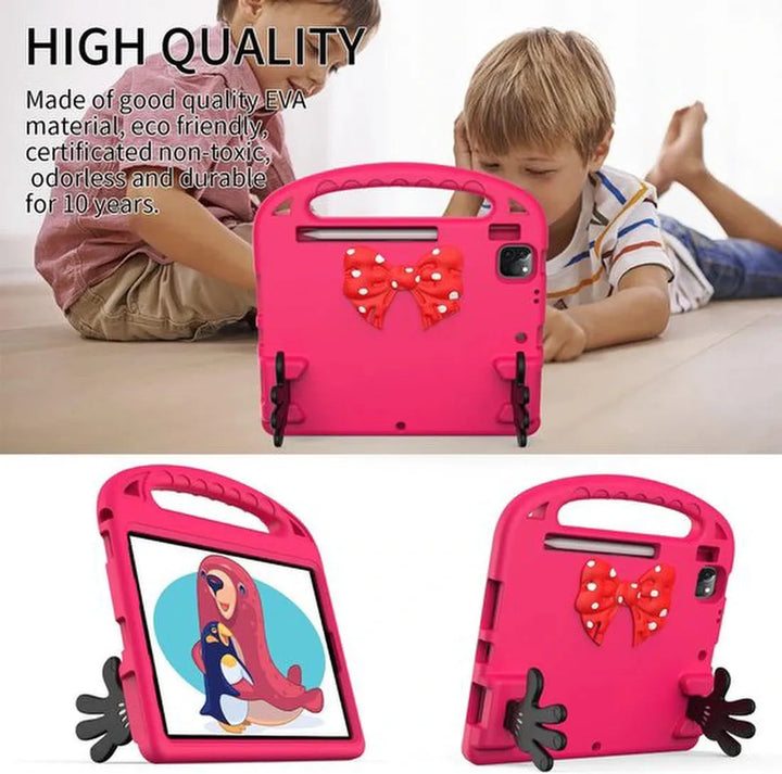 iPad Pro 11 Inch Hoesjes – Kidsproof – Handvat – Standfunctie – Rood-Tablethoesjes-Ilumina Benelux