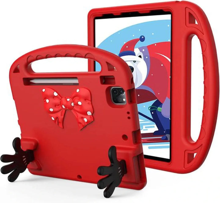 iPad Pro 11 Inch Hoesjes – Kidsproof – Handvat – Standfunctie – Rood-Tablethoesjes-Ilumina Benelux