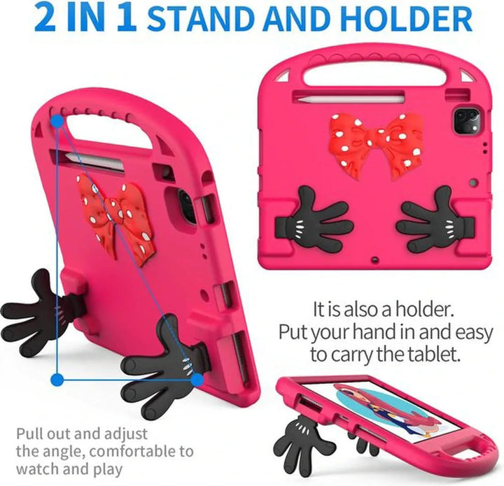 iPad Pro 11 Inch Hoesjes – Kinderhoes met Handvat – Standfunctie – Zwart-Tablethoesjes-Ilumina Benelux