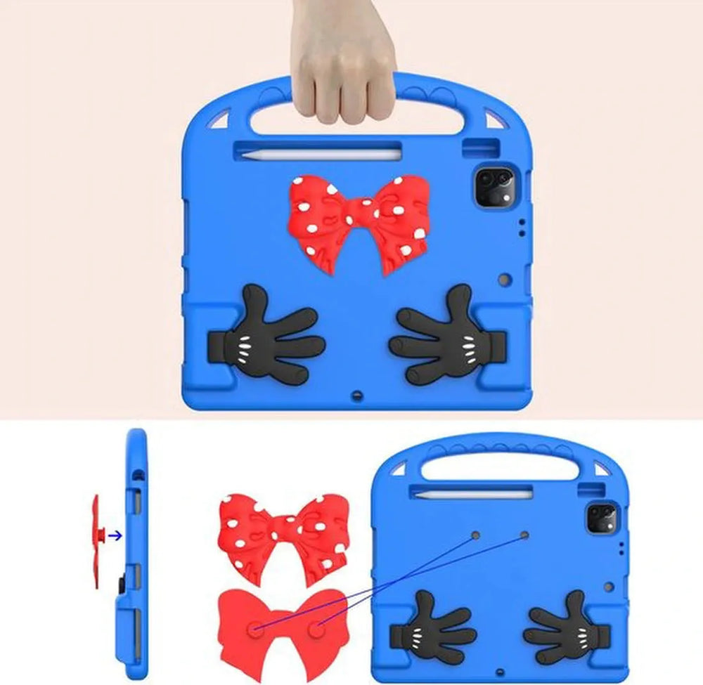 iPad Pro 11 Inch Hoesjes – Kinderhoes met Handvat en standaard – Blauw-Tablethoesjes-Ilumina Benelux