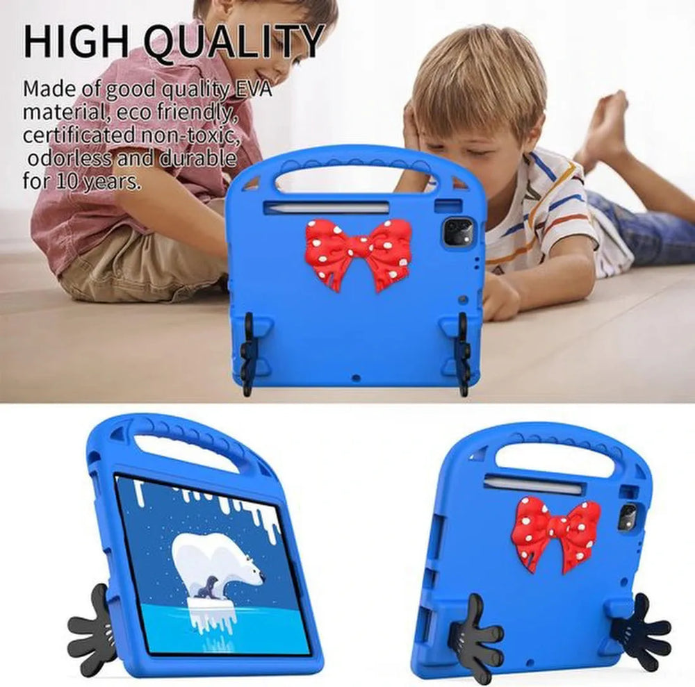 iPad Pro 11 Inch Hoesjes – Kinderhoes met Handvat en standaard – Blauw-Tablethoesjes-Ilumina Benelux