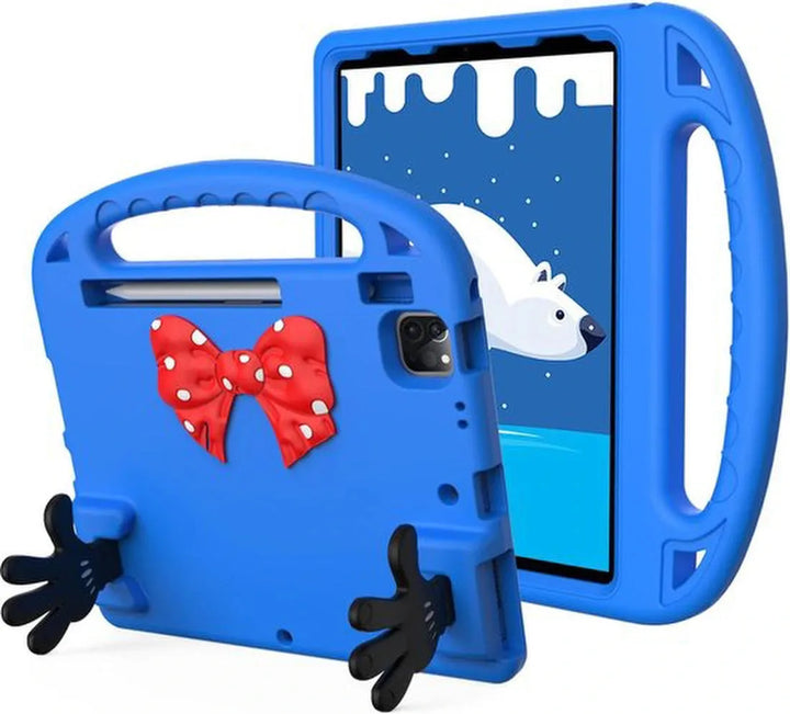 iPad Pro 11 Inch Hoesjes – Kinderhoes met Handvat en standaard – Blauw-Tablethoesjes-Ilumina Benelux