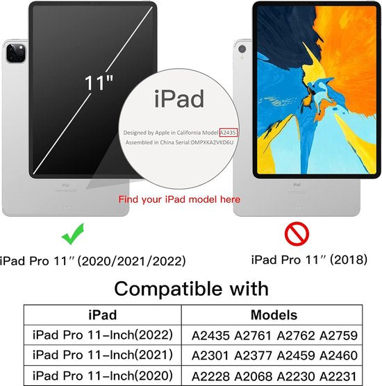 iPad Pro 11 inch (2020/2021/2022) Hoesjes – 360° draaibaar – Multi-stand – Bruin-Tablethoesjes-Ilumina Benelux