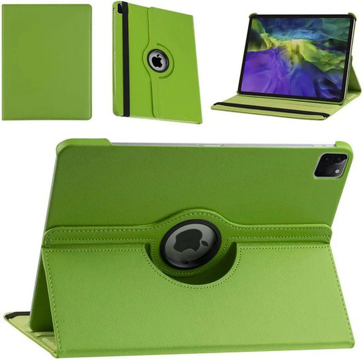 iPad Pro 11 inch 2020/2021/2022 Hoesjes – 360° draaibaar – Multi-stand – Groen-Tablethoesjes-Ilumina Benelux