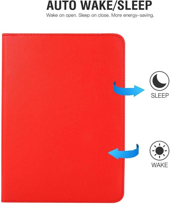 iPad Pro 11 inch 2020/2021/2022 Hoesjes – 360° draaibaar – Multi-stand – Rood-Tablethoesjes-Ilumina Benelux