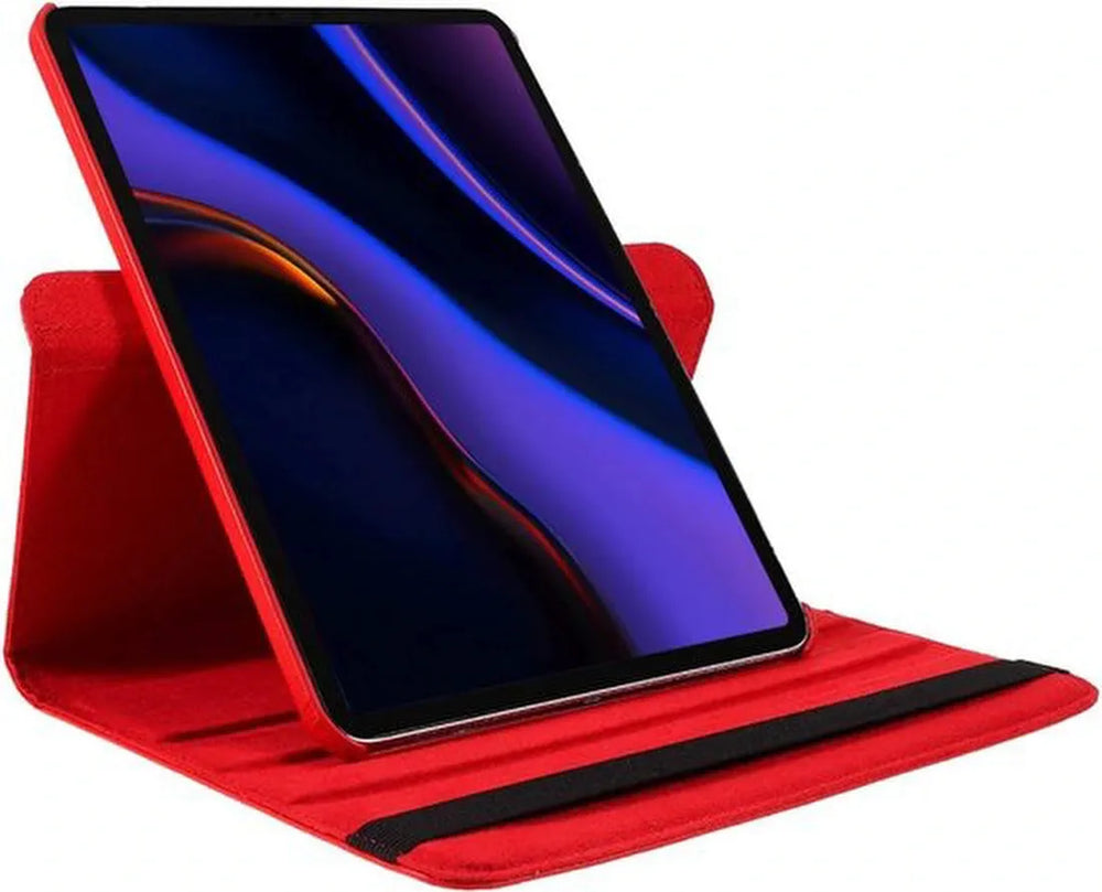 iPad Pro 11 inch 2020/2021/2022 Hoesjes – 360° draaibaar – Multi-stand – Rood-Tablethoesjes-Ilumina Benelux