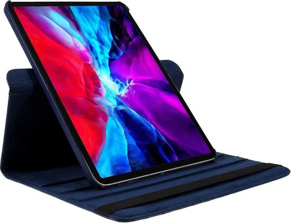 iPad Pro 11 inch 2020/2021/2022 Hoesjes – 360° draaibaar multi-stand – Standfunctie – Donkerblauw-Tablethoesjes-Ilumina Benelux