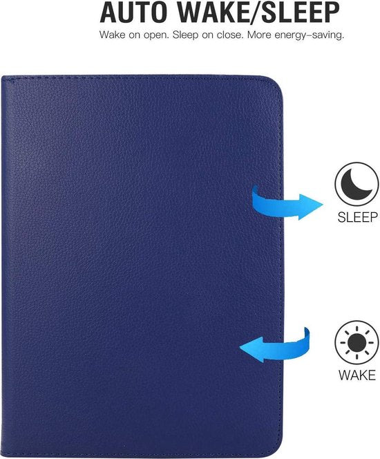 iPad Pro 11 inch 2020/2021/2022 Hoesjes – 360° draaibaar multi-stand – Standfunctie – Donkerblauw-Tablethoesjes-Ilumina Benelux