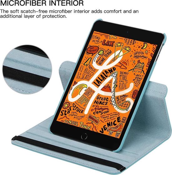 iPad Pro 11 inch 2020/2021/2022 Hoesjes – 360° draaibaar multi-stand – Standfunctie – Lichtblauw-Tablethoesjes-Ilumina Benelux