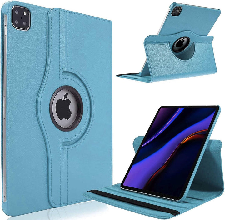 iPad Pro 11 inch (2024/2025) Hoesjes – 360° draaibaar – Multi-stand – Lichtblauw-Tablethoesjes-Ilumina Benelux