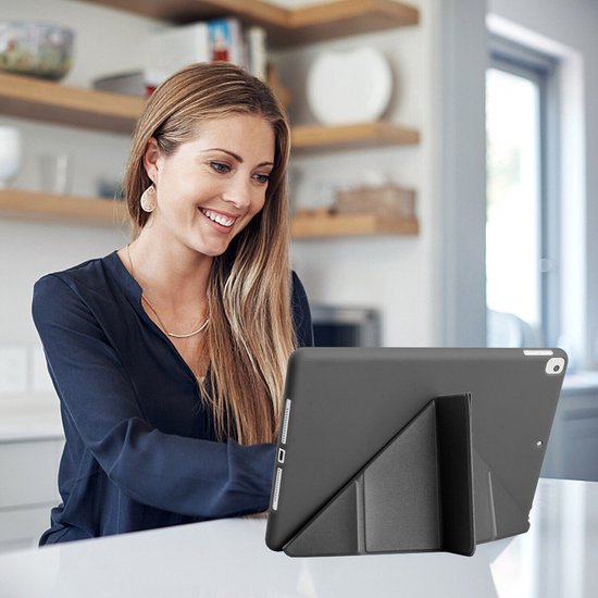 iPad Pro 12.9 (2020-2022) – Smart Cover Trifold – Slaap/Wake – Zwart-Tablethoesjes-Ilumina Benelux