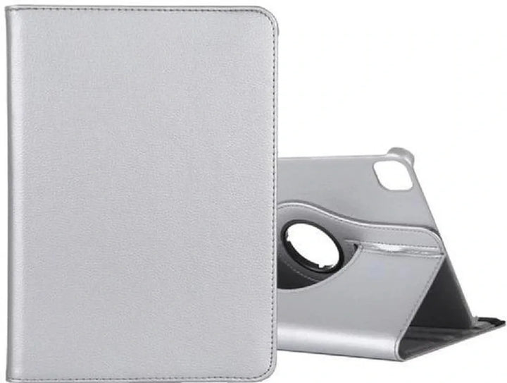 iPad Pro 12.9 2020/2021 Hoesjes – 360° draaibaar – Multi-stand Standfunctie – Zilver-Tablethoesjes-Ilumina Benelux