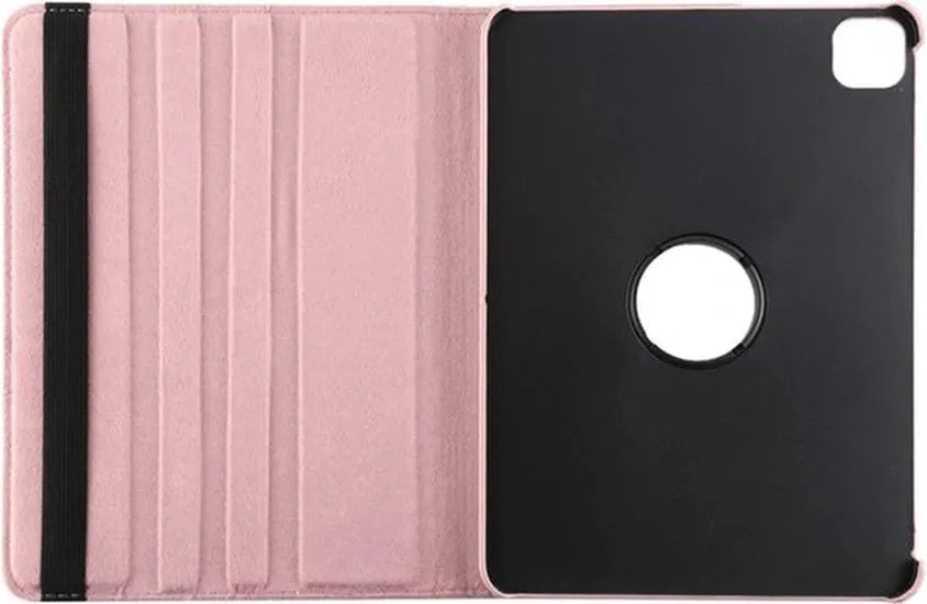 iPad Pro 12.9 (2020/2021/2022) Hoesjes – 360° draaibaar – Multi-stand – Lichtroze-Tablethoesjes-Ilumina Benelux