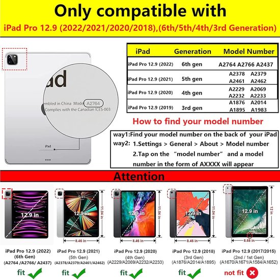 iPad Pro 12.9 (2020/2021/2022) Hoesjes – 360° draaibaar – Multi-stand Standfunctie – Bruin-Tablethoesjes-Ilumina Benelux
