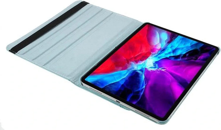 iPad Pro 12.9 (2020/2021/2022) Hoesjes – 360° draaibaar – Multi-stand Standfunctie – Lichtblauw-Tablethoesjes-Ilumina Benelux