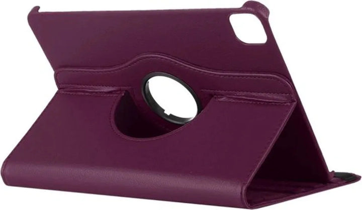 iPad Pro 12.9 (2020/2021/2022) Hoesjes – 360° draaibaar – Multi-stand Standfunctie – Paars-Tablethoesjes-Ilumina Benelux