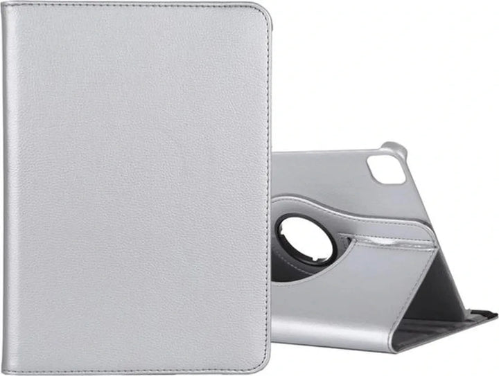 iPad Pro 12.9 (2020/2021/2022) Hoesjes – 360° draaibaar – Multi-stand – Zilver-Tablethoesjes-Ilumina Benelux