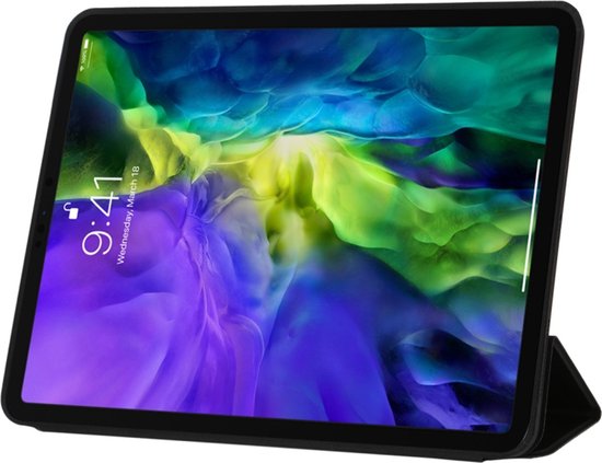 iPad Pro 12.9 (2020/2021/2022) – Ultraslank Tri-Fold Smart Cover – Standfunctie – Zwart-Tablethoesjes-Ilumina Benelux