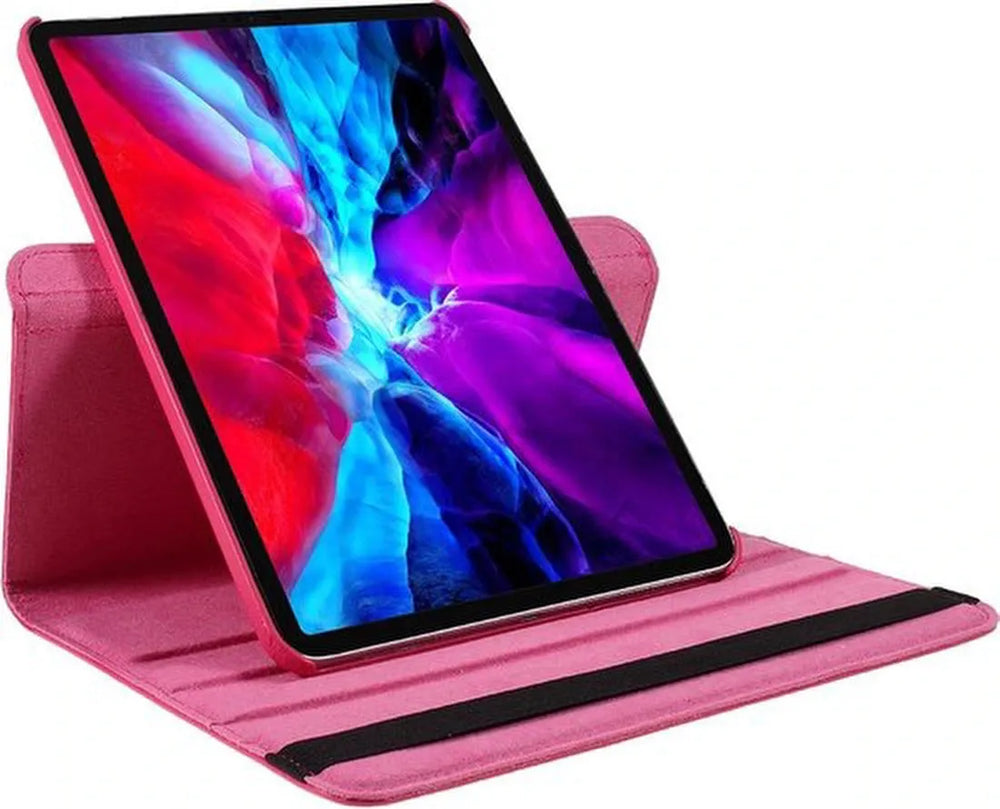 iPad Pro 13 inch (2024/2025) Hoesjes – 360° draaibaar – Multi-stand – Donkerroze-Tablethoesjes-Ilumina Benelux
