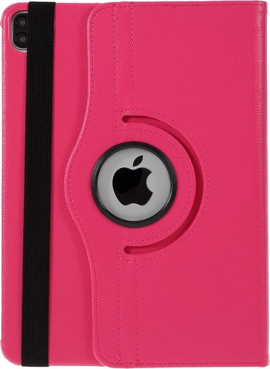 iPad Pro 13 inch (2024/2025) Hoesjes – 360° draaibaar – Multi-stand – Donkerroze-Tablethoesjes-Ilumina Benelux