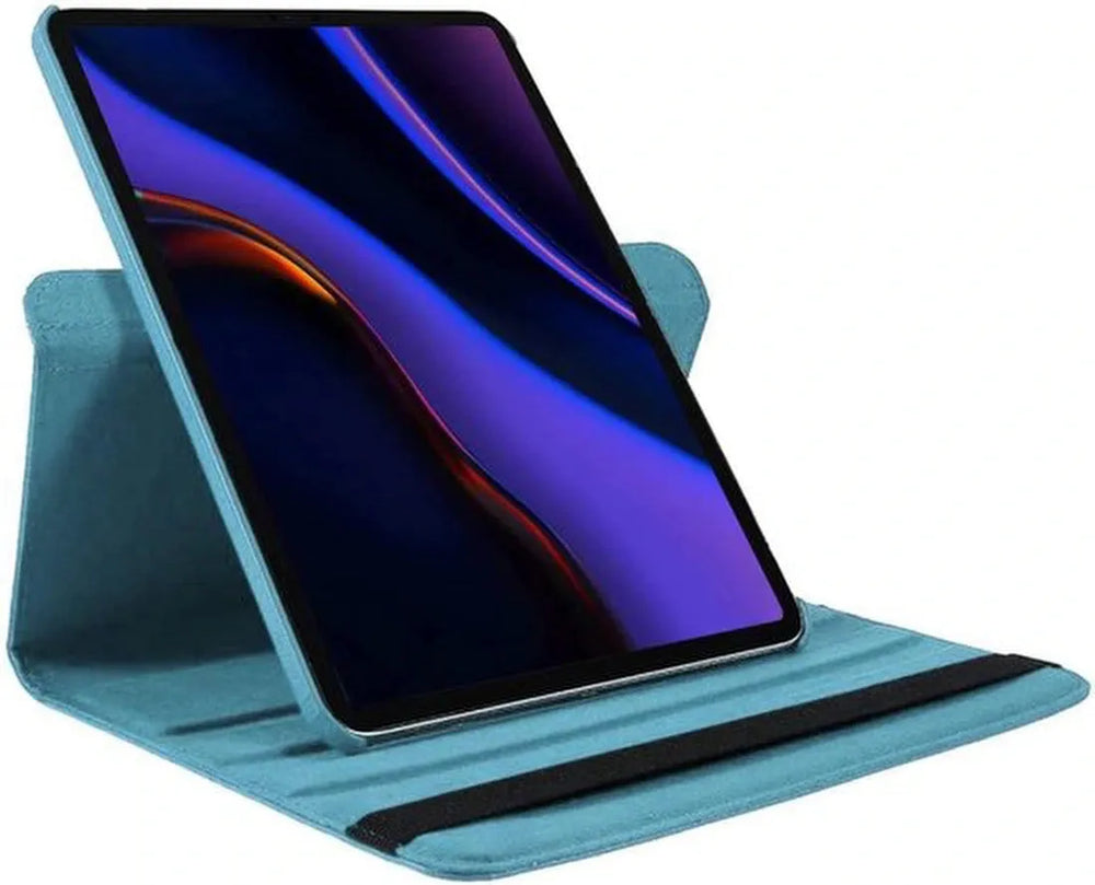 iPad Pro 13 inch (2024/2025) Hoesjes – 360° draaibaar – Multi-stand – Lichtblauw-Tablethoesjes-Ilumina Benelux
