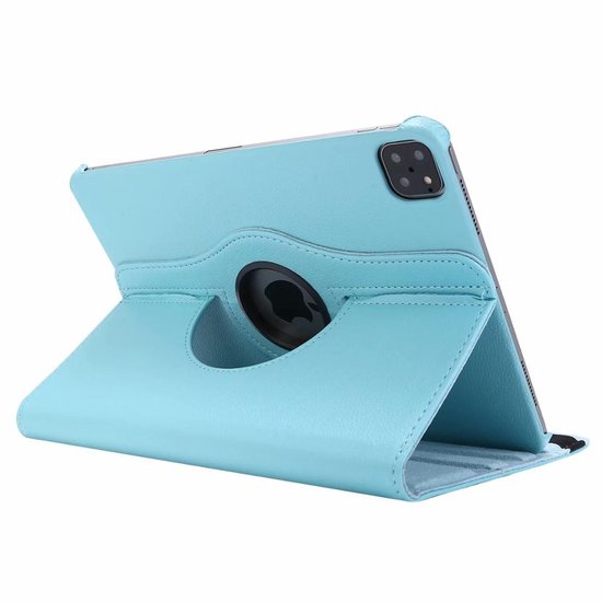 iPad Pro 13 inch (2024/2025) Hoesjes – 360° draaibaar – Multi-stand – Lichtblauw-Tablethoesjes-Ilumina Benelux