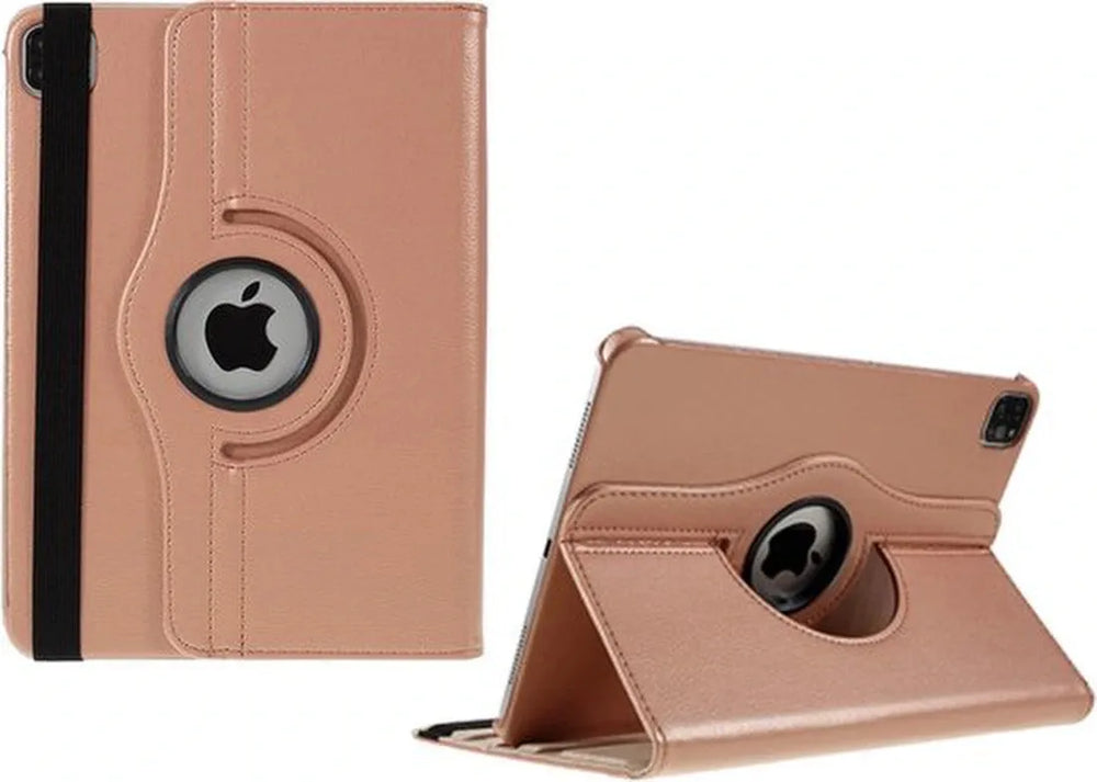 iPad Pro 13 inch (2024/2025) Hoesjes – 360° draaibaar – Multi-stand – Roségoud-Tablethoesjes-Ilumina Benelux