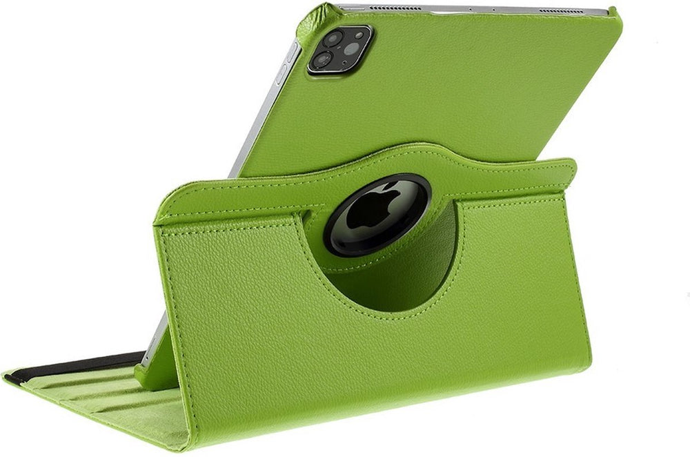 iPad Pro 13 inch (2024/2025) Hoesjes – 360° draaibaar – Multi-stand standfunctie – Groen-Tablethoesjes-Ilumina Benelux