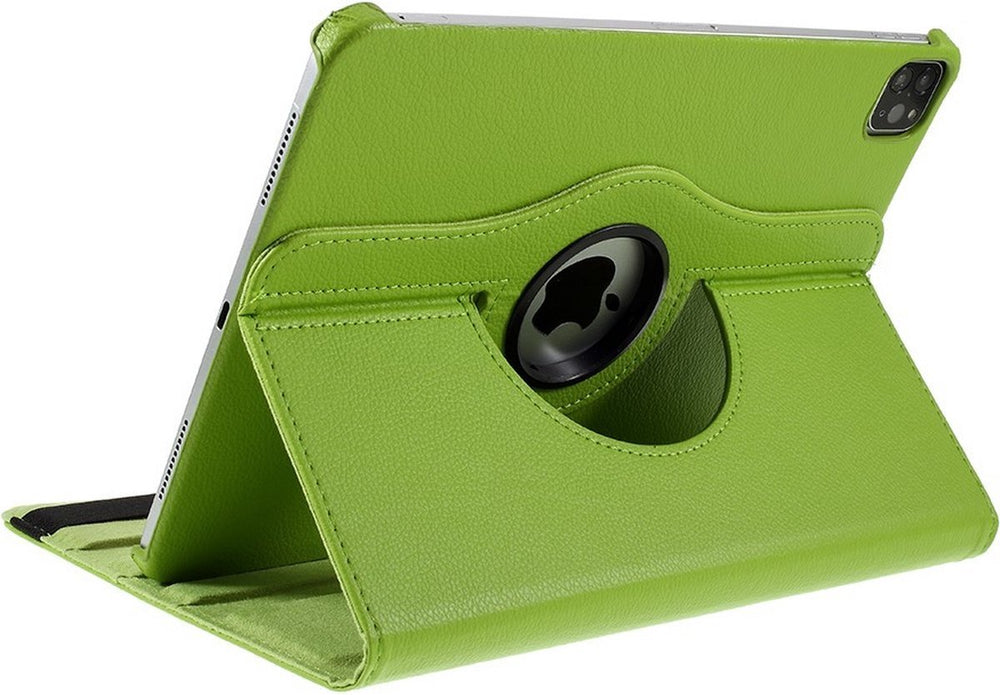 iPad Pro 13 inch (2024/2025) Hoesjes – 360° draaibaar – Multi-stand standfunctie – Groen-Tablethoesjes-Ilumina Benelux