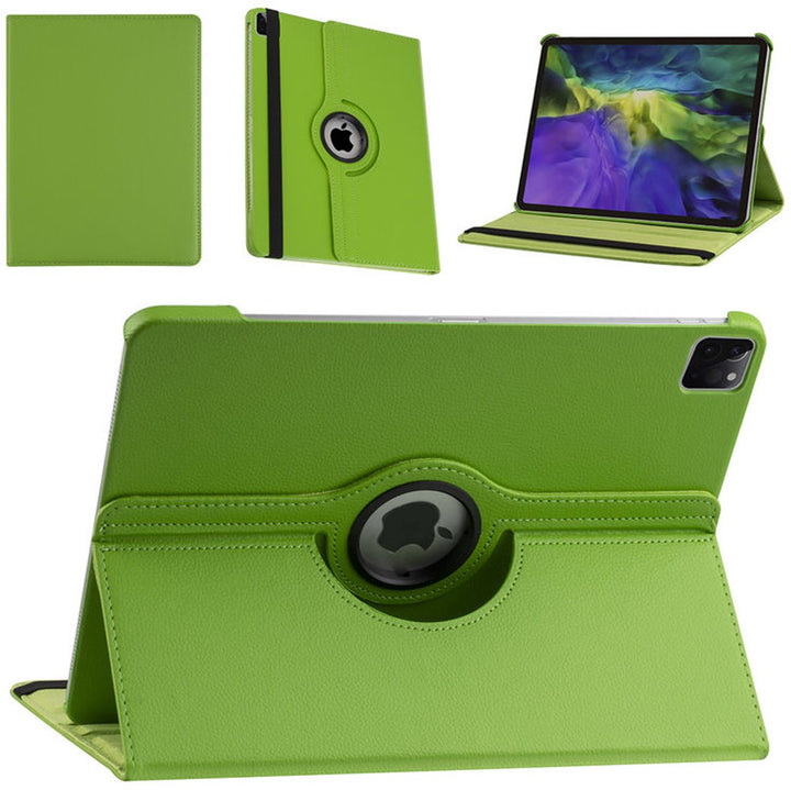 iPad Pro 13 inch (2024/2025) Hoesjes – 360° draaibaar – Multi-stand standfunctie – Groen-Tablethoesjes-Ilumina Benelux