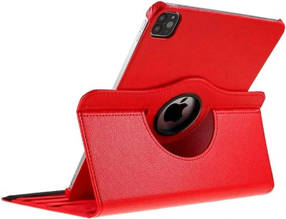 iPad Pro 13 inch (2024/2025) Hoesjes – 360° draaibaar – Multi-stand standfunctie – Rood-Tablethoesjes-Ilumina Benelux