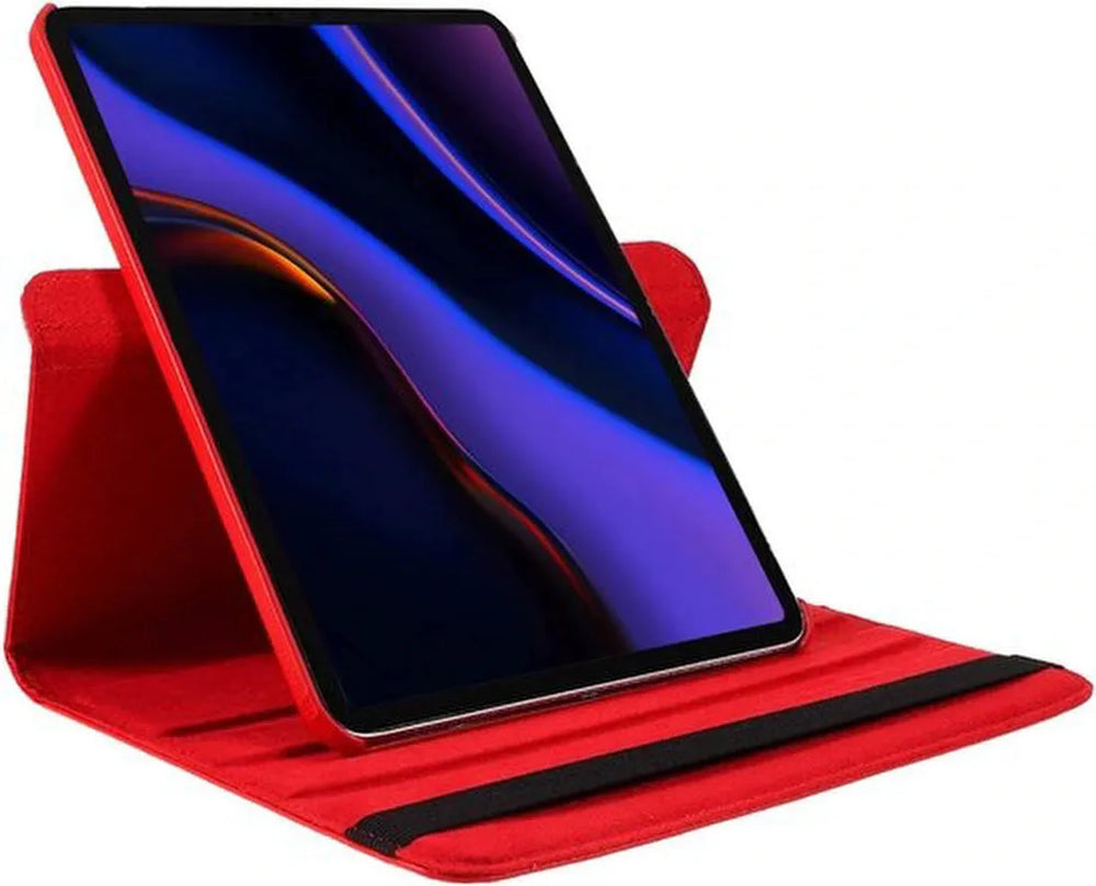 iPad Pro 13 inch (2024/2025) Hoesjes – 360° draaibaar – Multi-stand standfunctie – Rood-Tablethoesjes-Ilumina Benelux