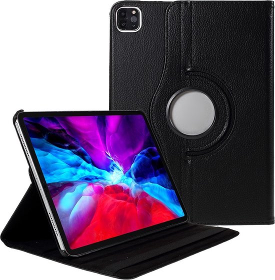 iPad Pro 13 inch (2024/2025) Hoesjes – 360° draaibaar – Multi-stand standfunctie – Zwart-Tablethoesjes-Ilumina Benelux