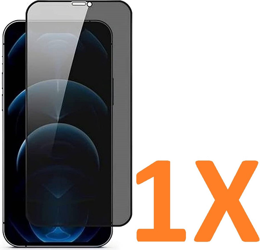 iPhone 11 Pro Max / XS Max – Privacy Screenprotector Gehard 9H – 1-Pack – Zwart-Ilumina Benelux