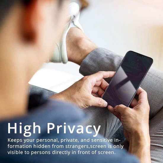 iPhone 11 / XR – Privacy Full Cover – 9H Gehard Glas – 1-Pack-Ilumina Benelux