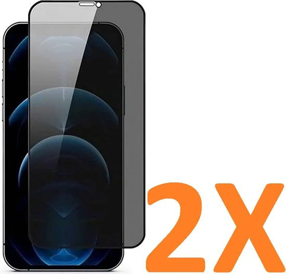 iPhone 11 & iPhone XR – Privacy Screenprotector Screenprotector Gehard 9H – 2-Pack – Zwart-Ilumina Benelux