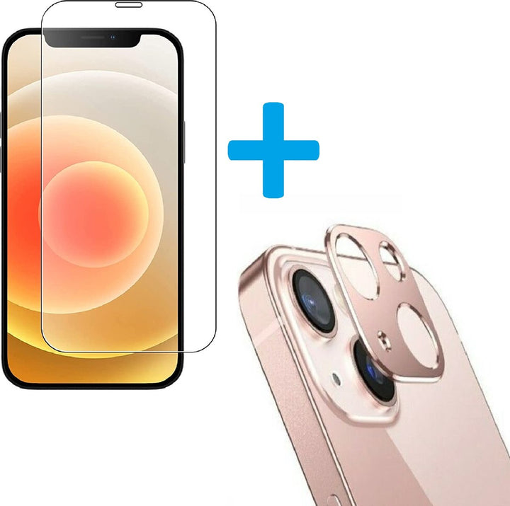 iPhone 12 – 9H Camera Lens Rosegoud & Screenprotector - 2 Pack-Ilumina Benelux