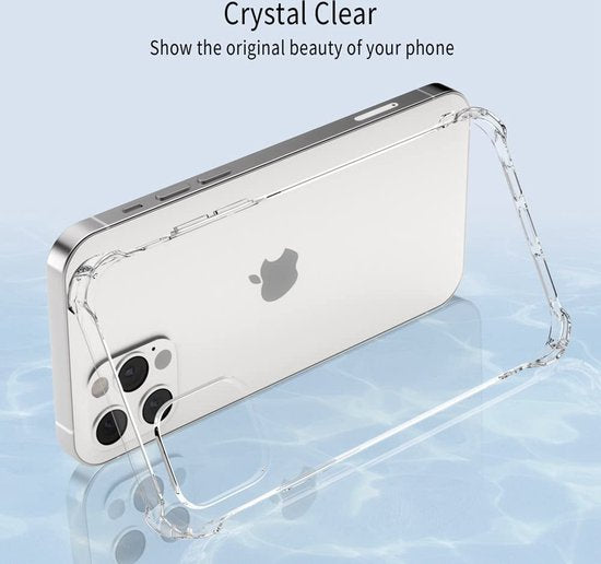 iPhone 12 Hoesjes – Transparante Siliconen Backcover – Schouderkoord Ketting – Shockproof-Ilumina Benelux