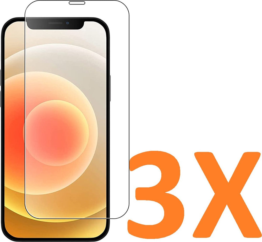 iPhone 12 Mini 5.4 inch Screenprotector Gehard 9H – Anti-kras – 3-Pack Tempered Glas-Ilumina Benelux