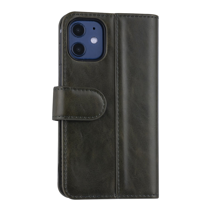iPhone 12 Mini Book Case hoesje - Donker Groen - PU leather-Hoesjes-Ilumina Benelux