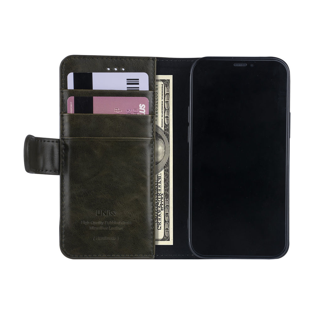 iPhone 12 Mini Book Case hoesje - Donker Groen - PU leather-Hoesjes-Ilumina Benelux