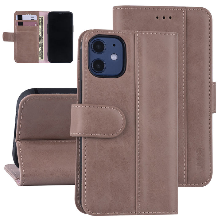 iPhone 12 Mini Book Case hoesje - Roze - PU leather-Hoesjes-Ilumina Benelux